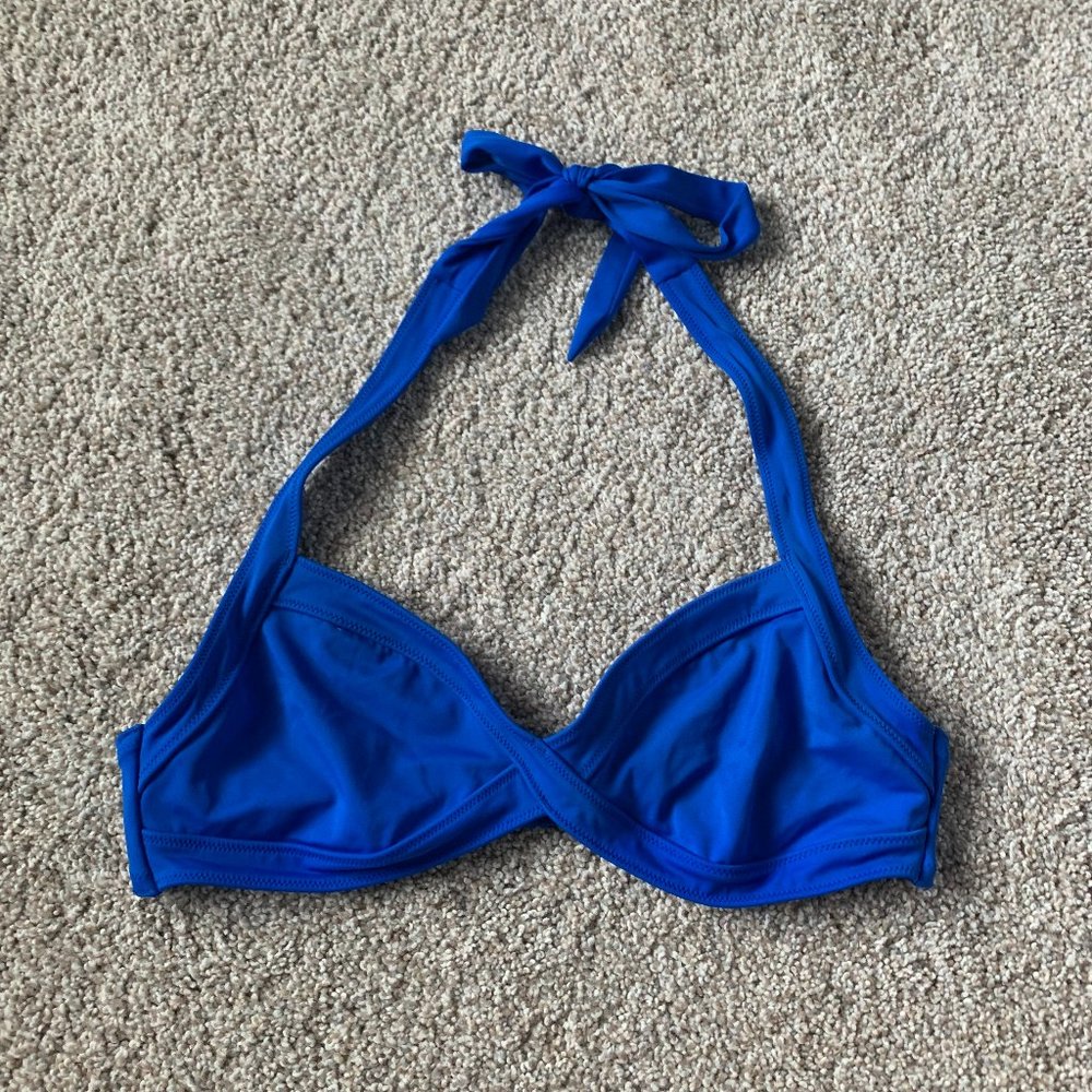 victoria's secret pink cobalt bikini top 💙 large